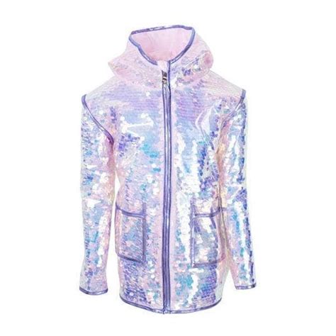 Stay Glamorous in the Rain with a Paillette Magic Rain Jacket